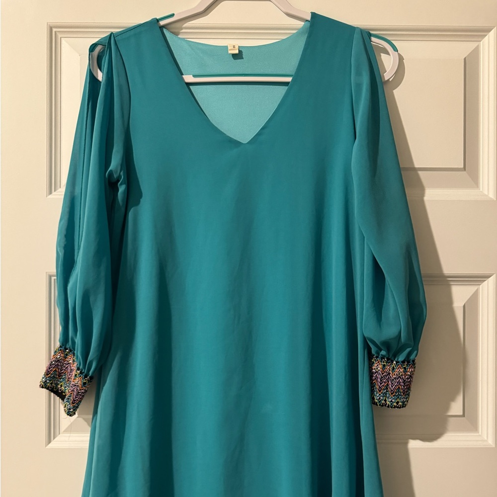 Boutique Teal Dress
